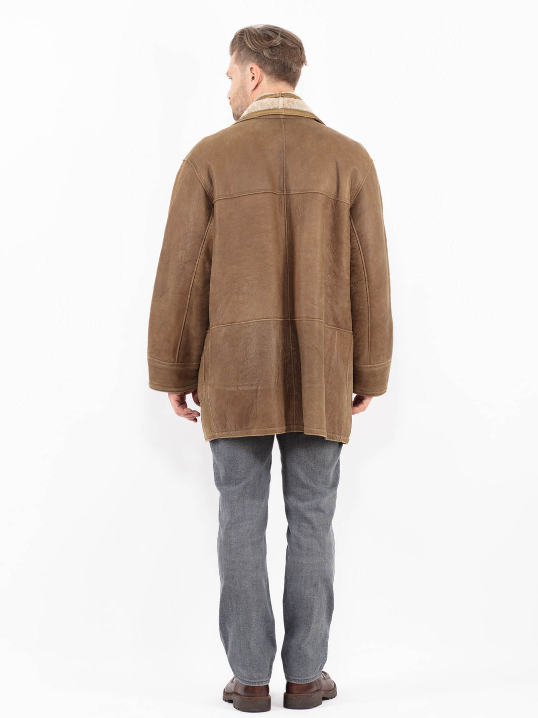 Vintage 90's Men Sheepskin in BrownZ2123