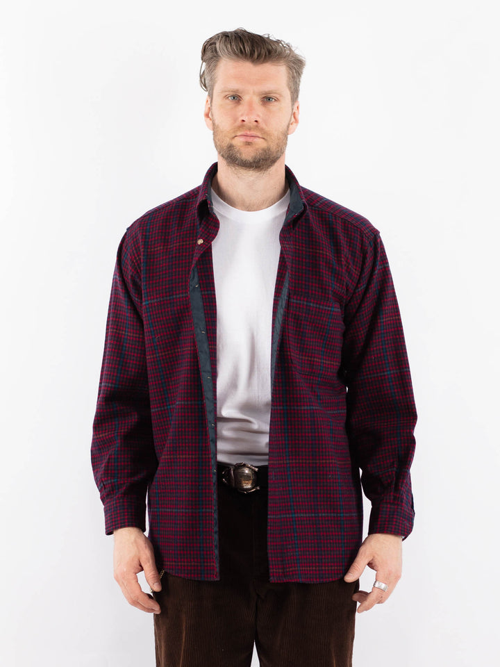 Vintage 90's Men Plaid Flannel Shirt in MultiZ1670