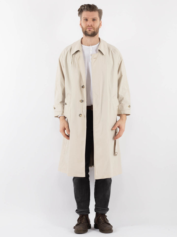 Vintage 90's Men Trench Coat in BeigeZ949