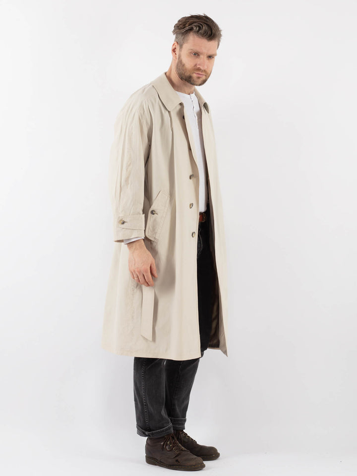 Vintage 90's Men Trench Coat in BeigeZ949