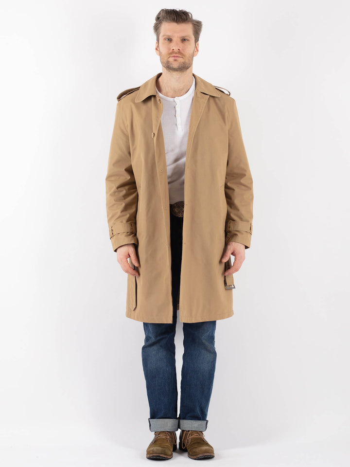 Vintage 90's Men Trench Coat in BeigeZ1226
