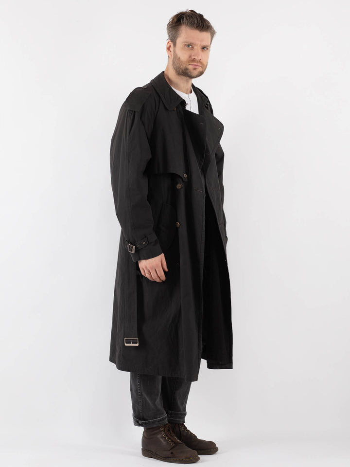 Vintage 90's Men Trench in GrayZ827