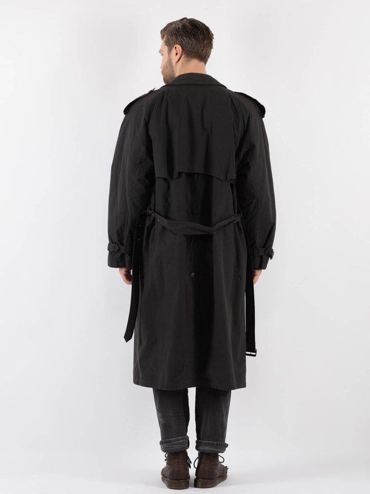 Vintage 90's Men Trench in GrayZ827