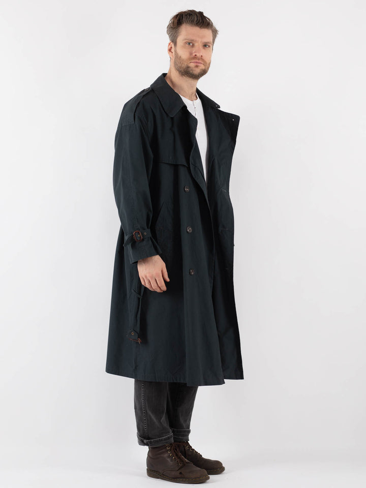 Vintage 90's Men Trench in BlueZ828