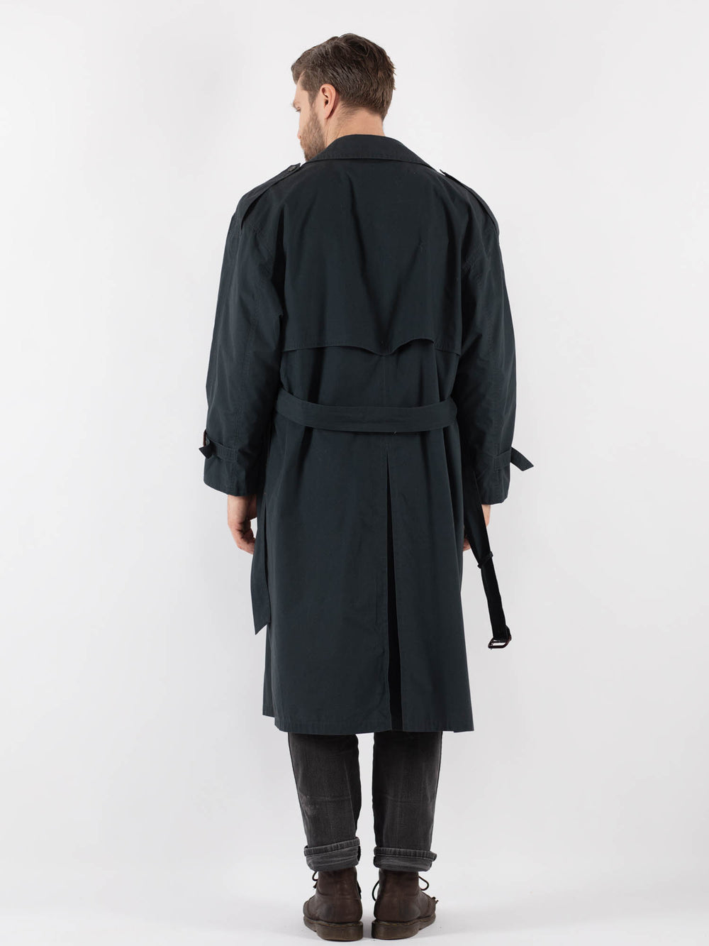 Vintage 90's Men Trench in BlueZ828