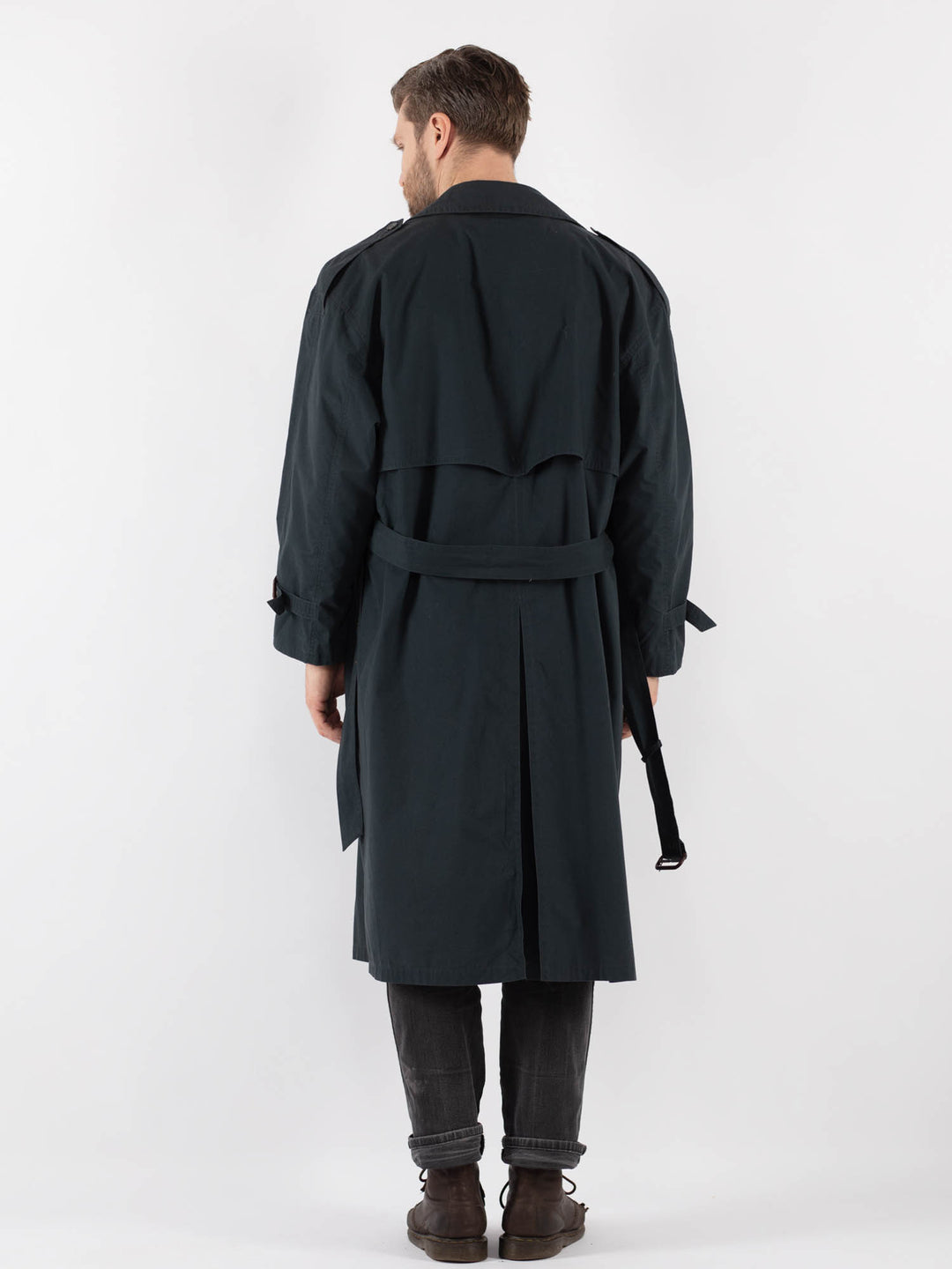 Vintage 90's Men Trench in BlueZ828