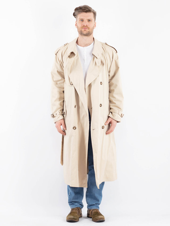 Vintage 90's Men Trench Coat in BeigeZ1459