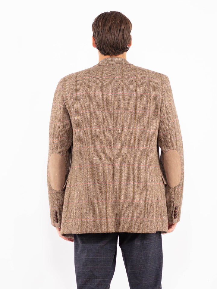 Vintage 90's Men Harris Tweed Jacket in BeigeZ2164
