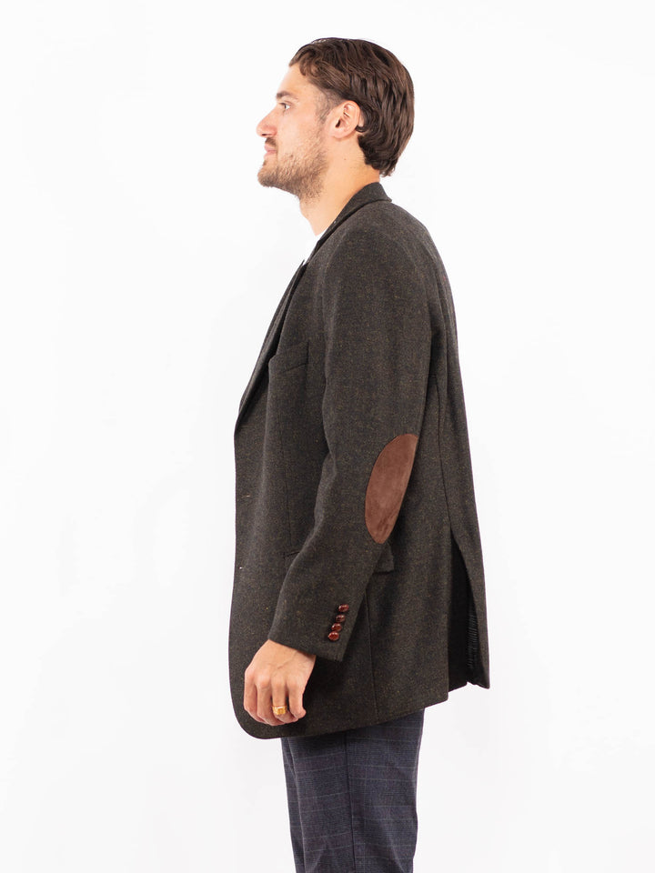 Vintage 90's Men Harris Tweed Jacket in GreenZ2204