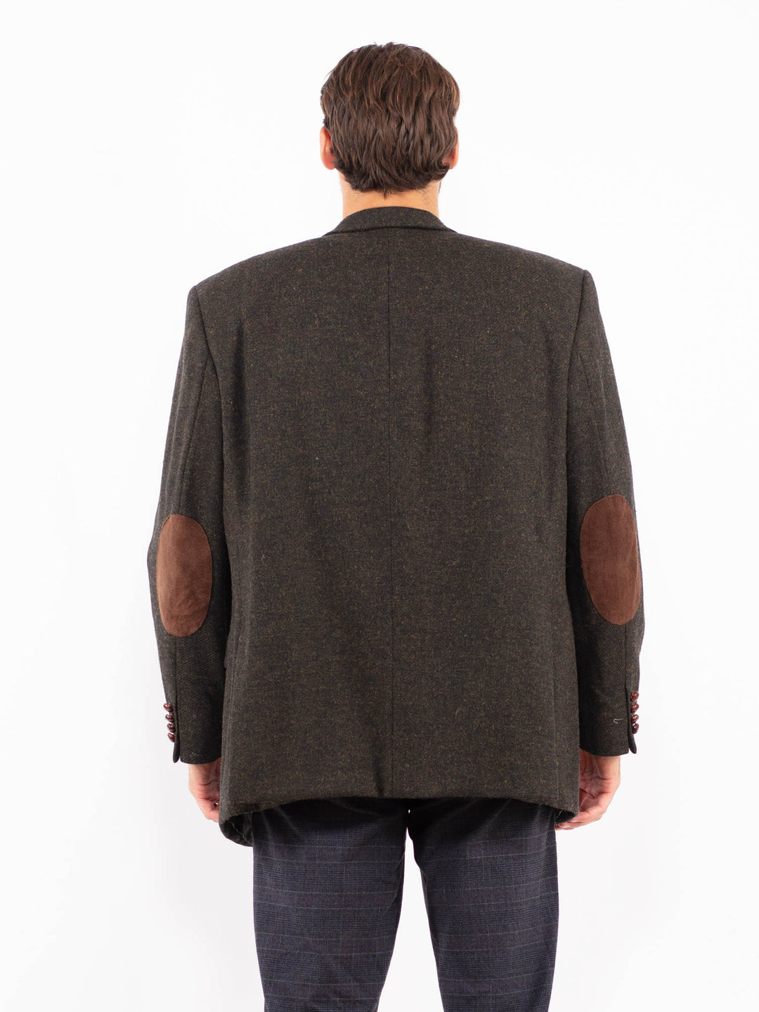 Vintage 90's Men Harris Tweed Jacket in GreenZ2204