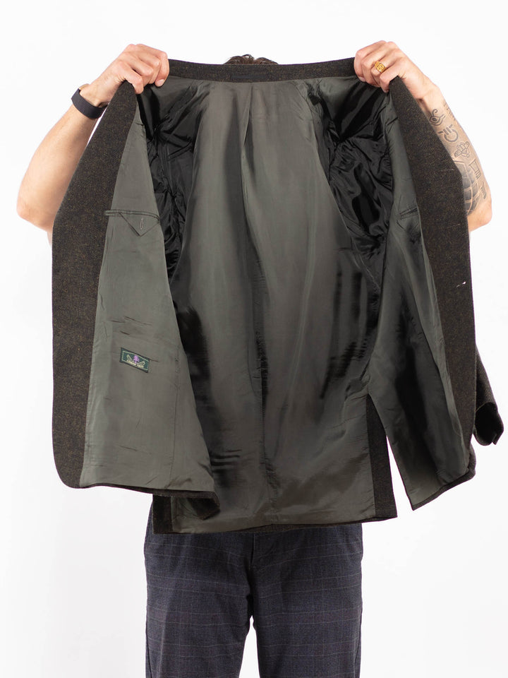 Vintage 90's Men Harris Tweed Jacket in GreenZ2204