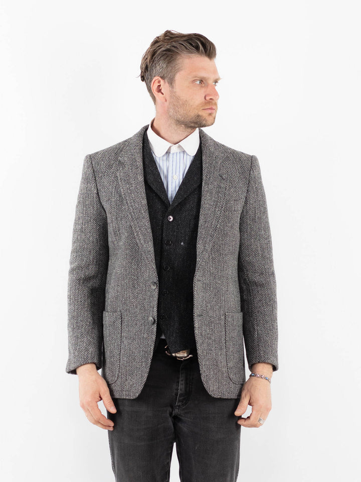 Vintage 90's Men Harris Tweed in GrayZ1726