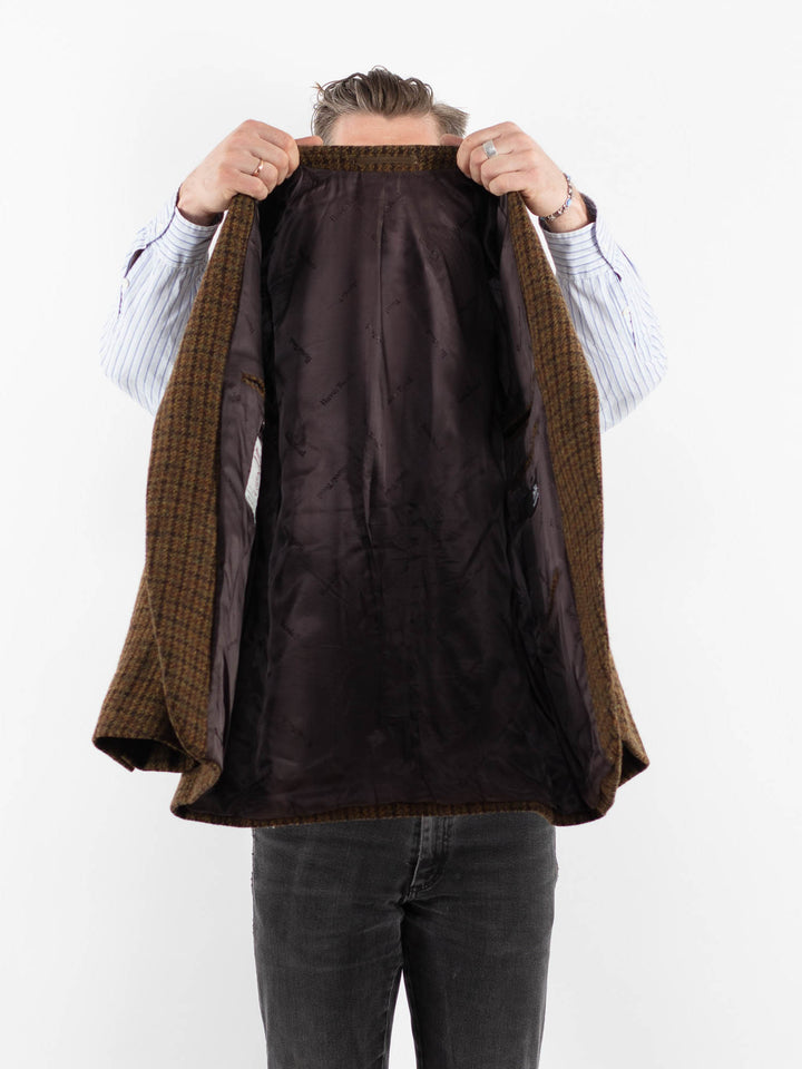 Vintage 90's Men Harris Tweed Jacket in BrownZ1728