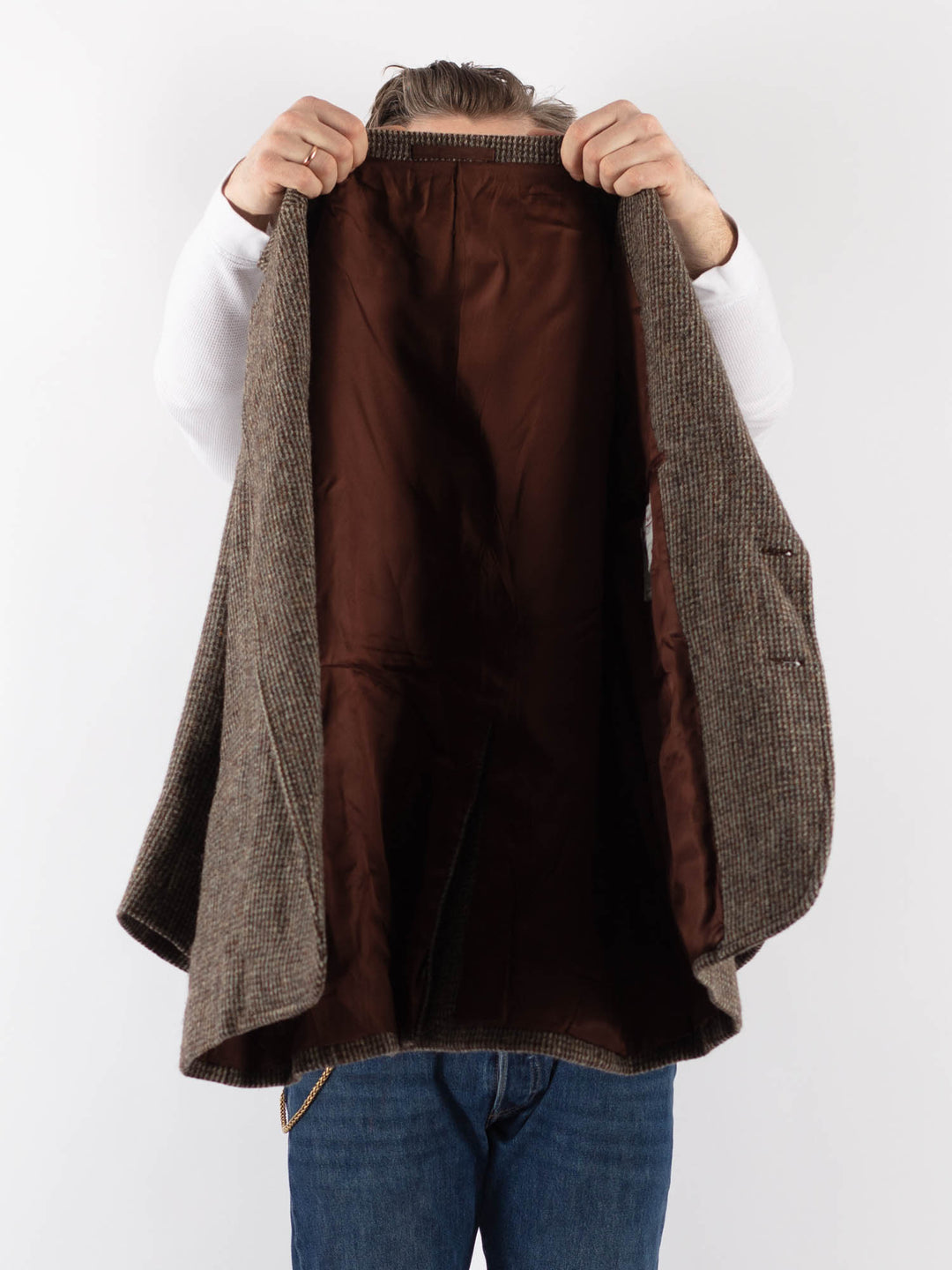 Vintage 90's Men Harris Tweed in BrownZ1202
