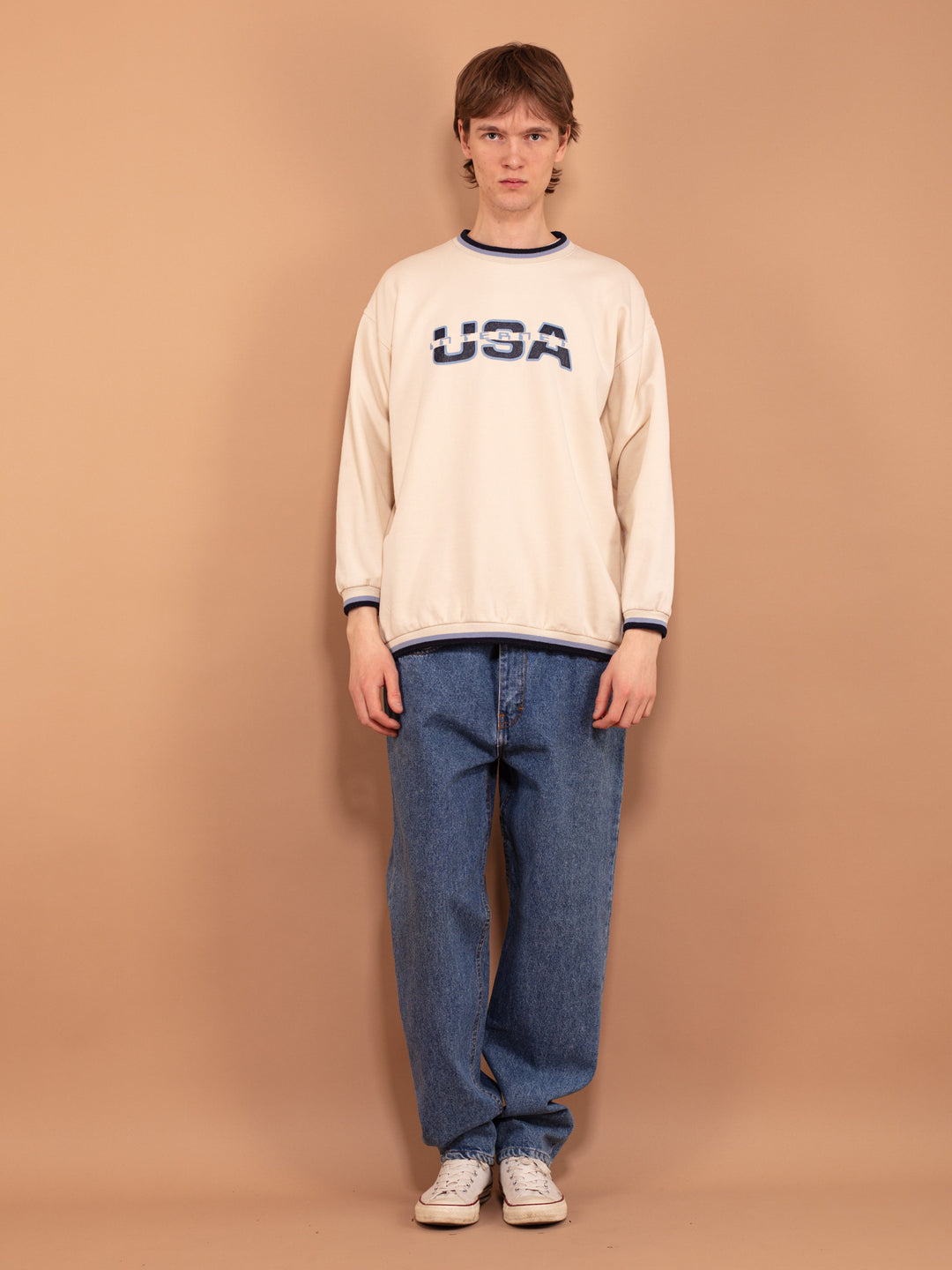 Vintage 90's Men Sweatshirt with USA print