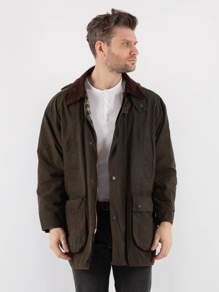 Vintage 00's Men Waxed Canvas Jacket in Z686