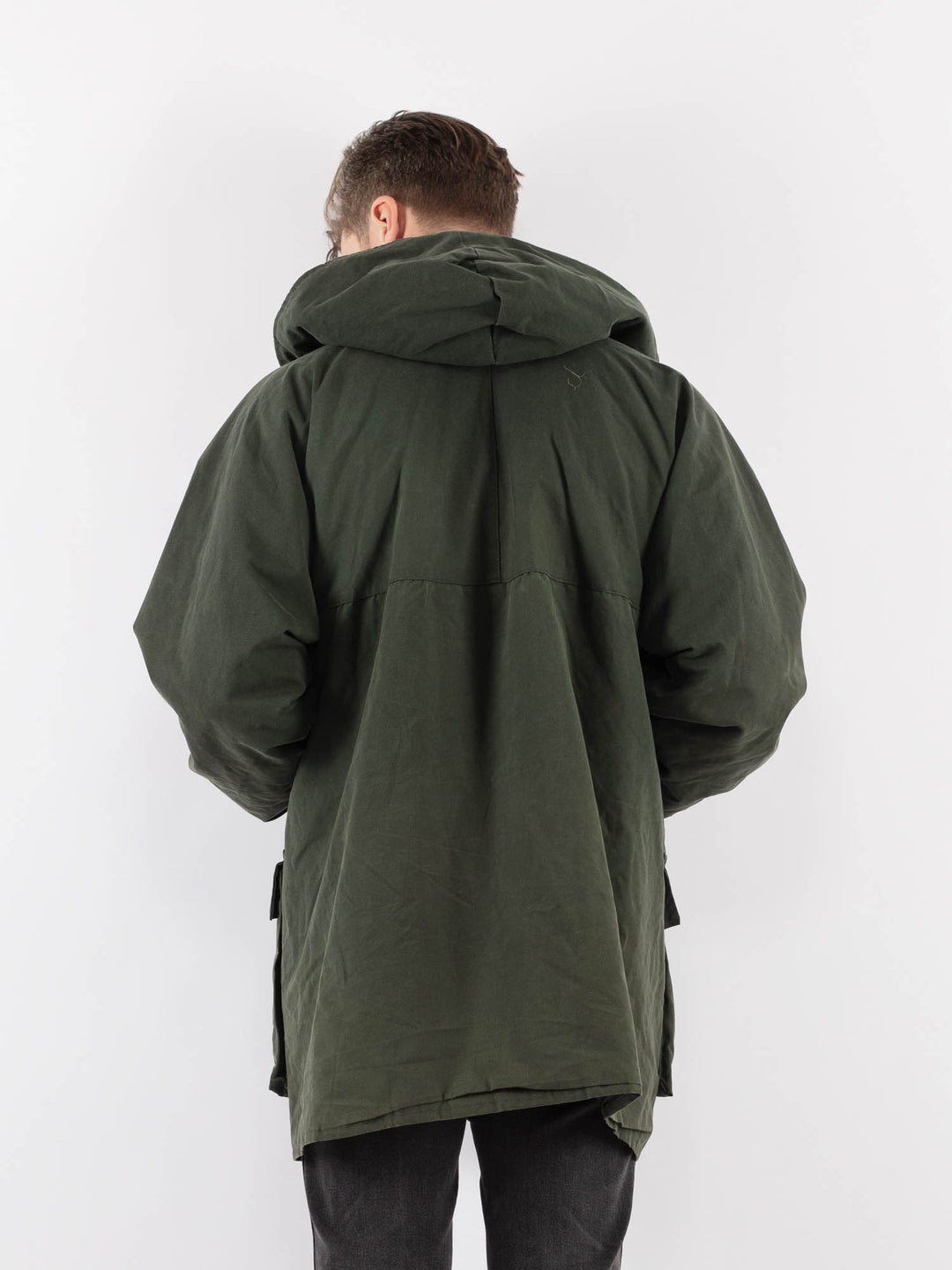 Vintage 90's Men Waxed Canvas Jacket in GreenZ917