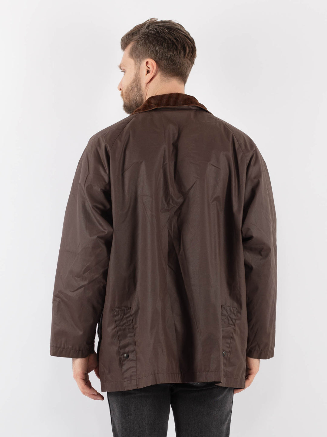 Vintage 90's Men Cotton Jacket in BrownZ893