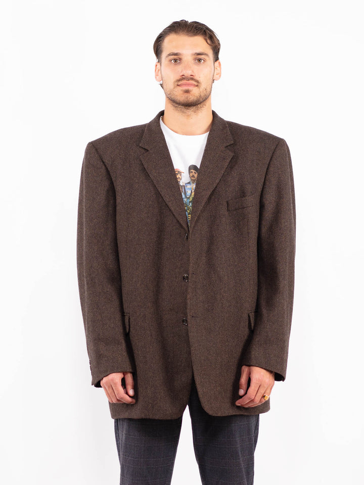 Vintage 90's Men Wool Blend Blazer Jacket in Z2156