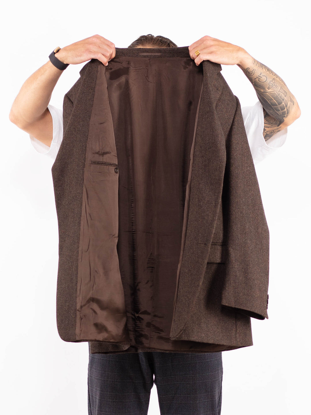 Vintage 90's Men Wool Blend Blazer Jacket in Z2156