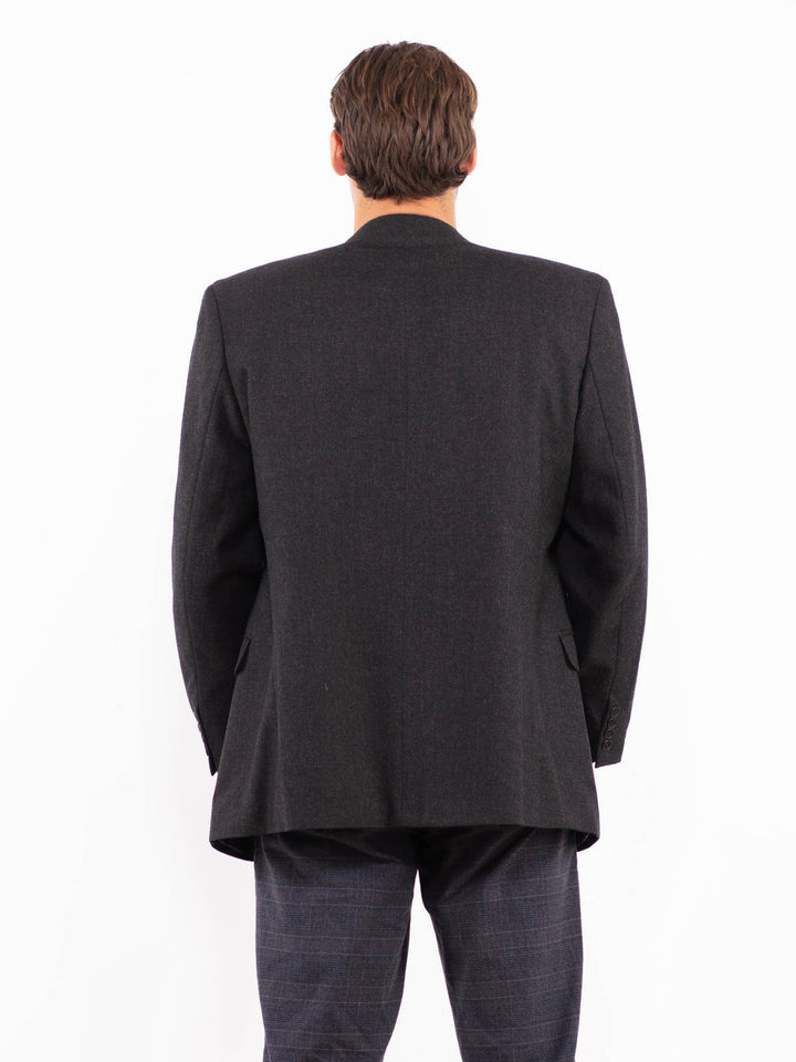 Vintage 90's Men Wool Blazer in GrayZ2189