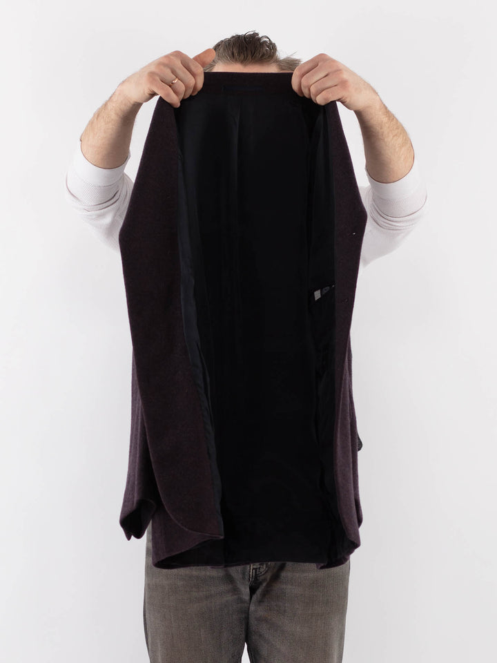 Vintage 90's Men Wool Blazer Jacket in PurpleZ1022