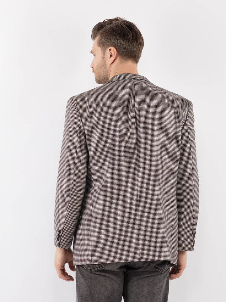 Vintage 90's Men Wool Blazer Jacket in GrayZ1045