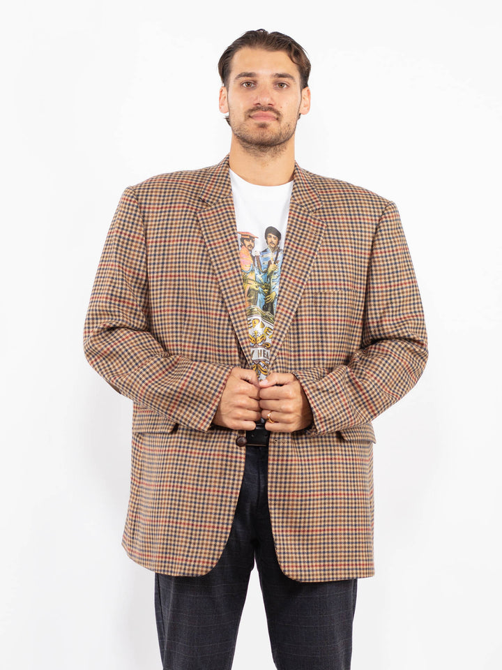 Vintage 90's Men Wool Blazer Jacket in MultiZ2228