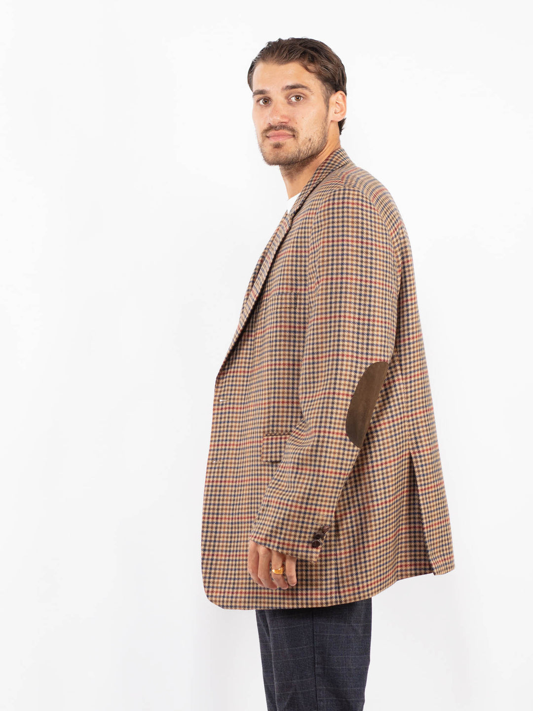 Vintage 90's Men Wool Blazer Jacket in MultiZ2228