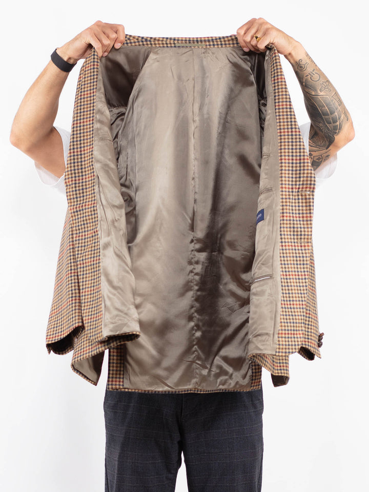 Vintage 90's Men Wool Blazer Jacket in MultiZ2228