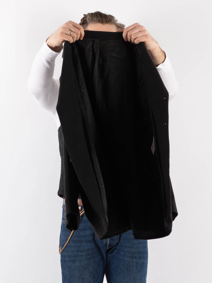 Vintage 90's Men Wool Blazer Jacket in GrayZ1197