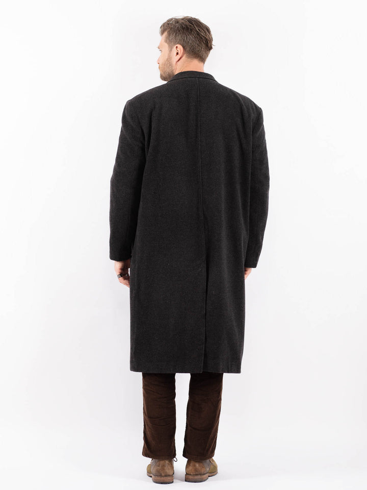 Vintage 90's Men Wool Blend Coat in GrayZ1600