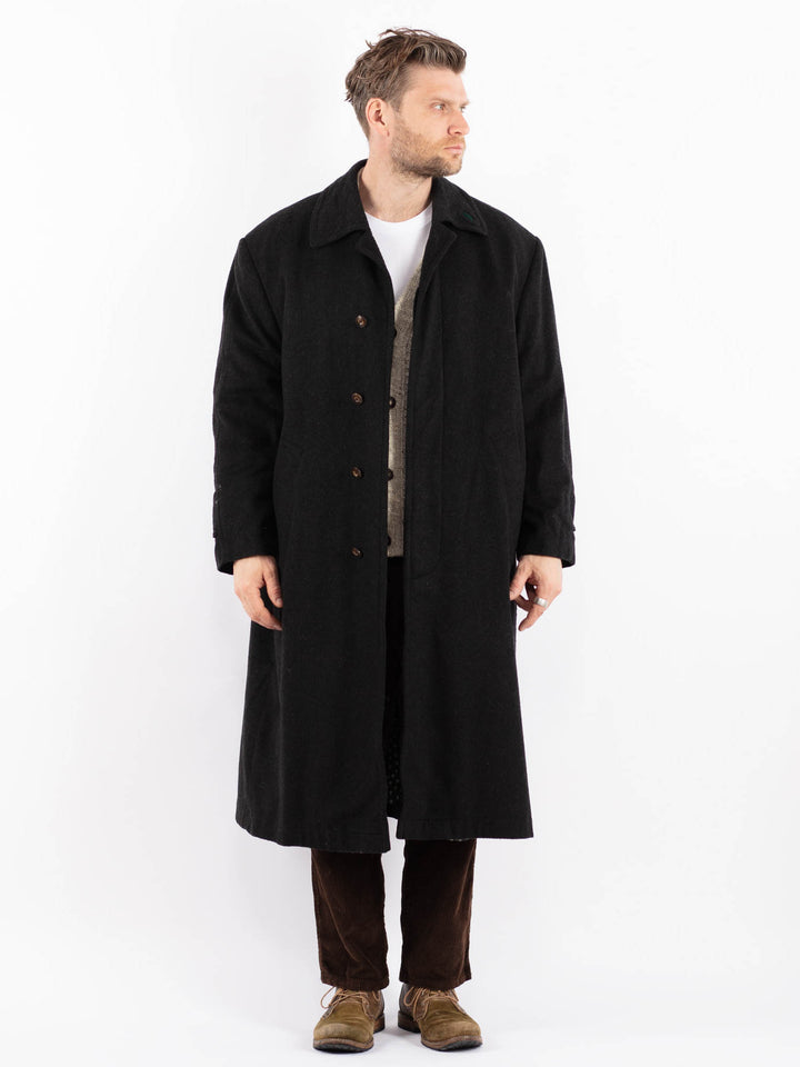 Vintage 90's Men Wool Coat in GrayZ1585