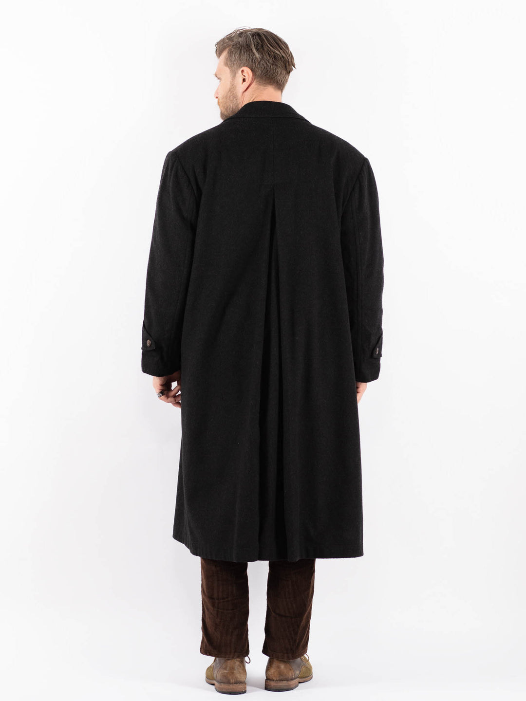 Vintage 90's Men Wool Coat in GrayZ1585