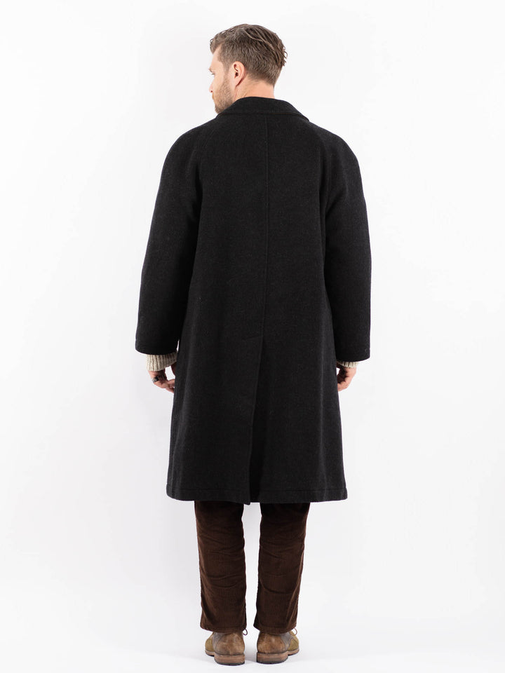 Vintage 90's Men Wool Coat in GrayZ1586