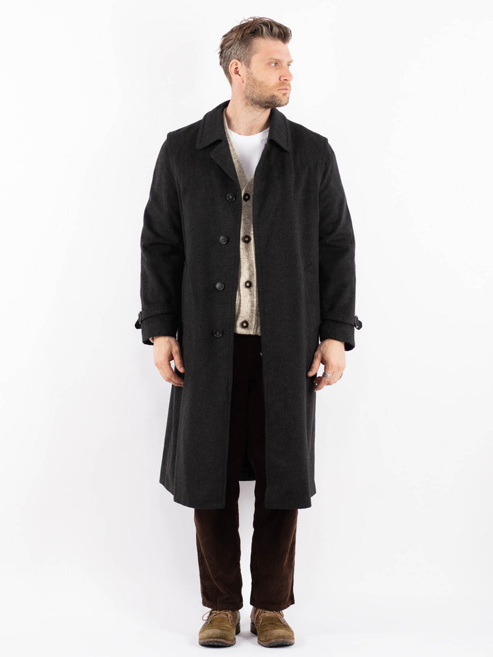 Vintage 90's Men Wool Blend Coat in GrayZ1591