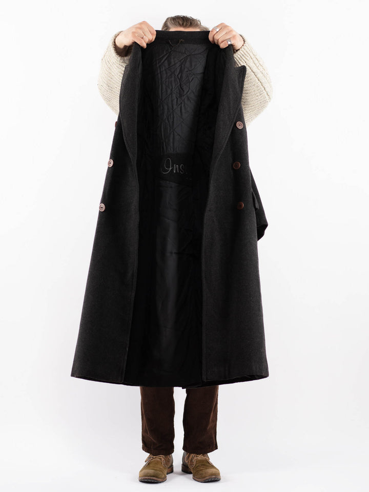 Vintage 90's Men Wool Blend Coat in GrayZ1617