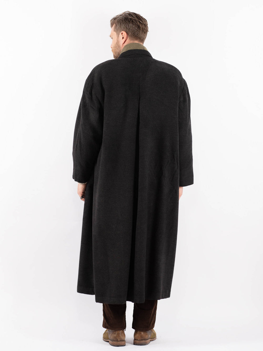 Vintage 90's Men Wool Blend Coat in GrayZ1618