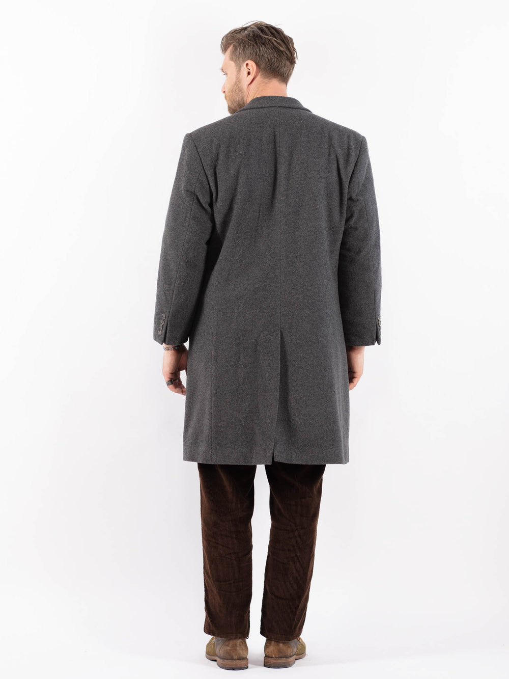 Vintage 90's Men Wool Blend c in GrayZ1623