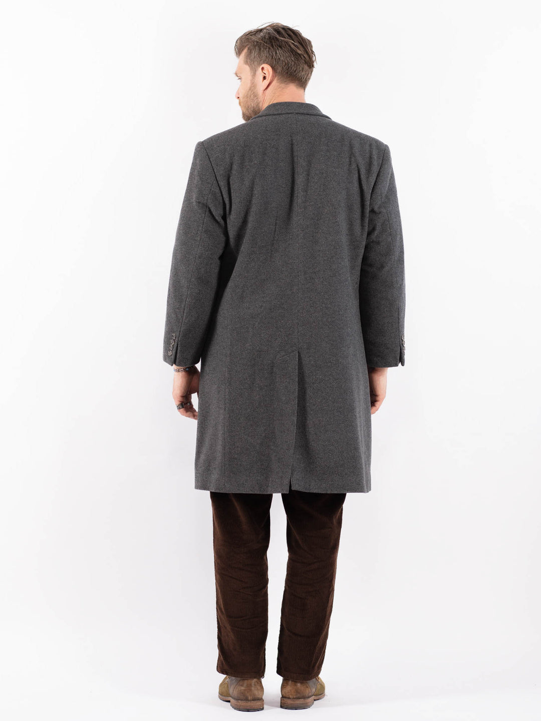 Vintage 90's Men Wool Blend c in GrayZ1623