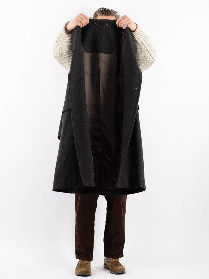 Vintage 90's Men Wool Blend Coat in GrayZ1632