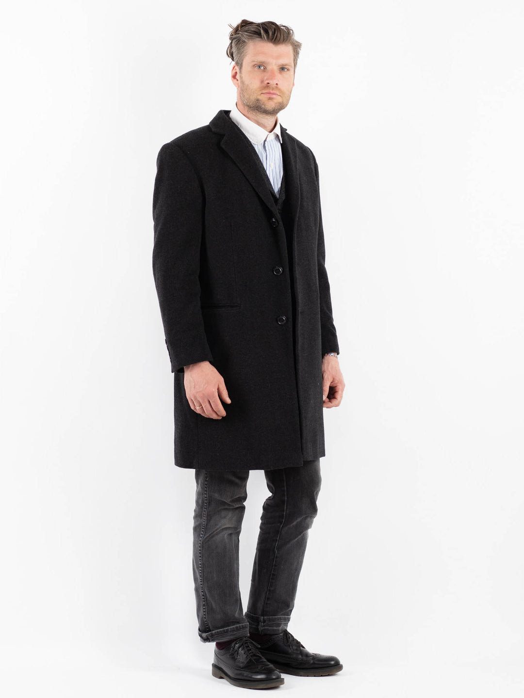 Vintage 90's Men Wool Blend in GrayZ1748