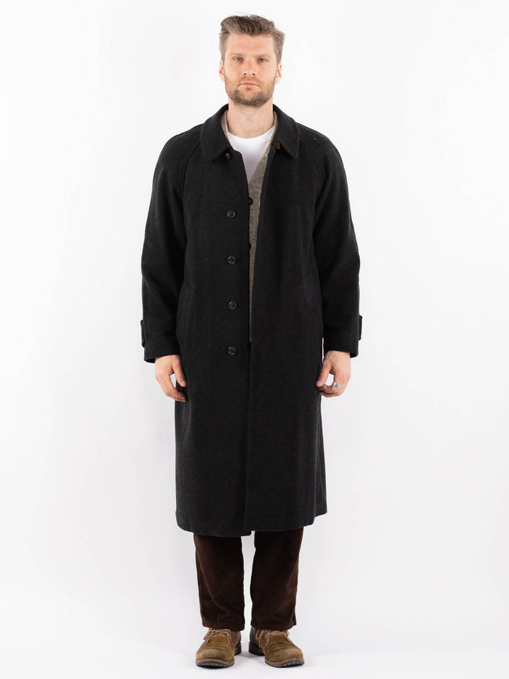 Vintage 90's Men Wool Blend Coat in GrayZ1637