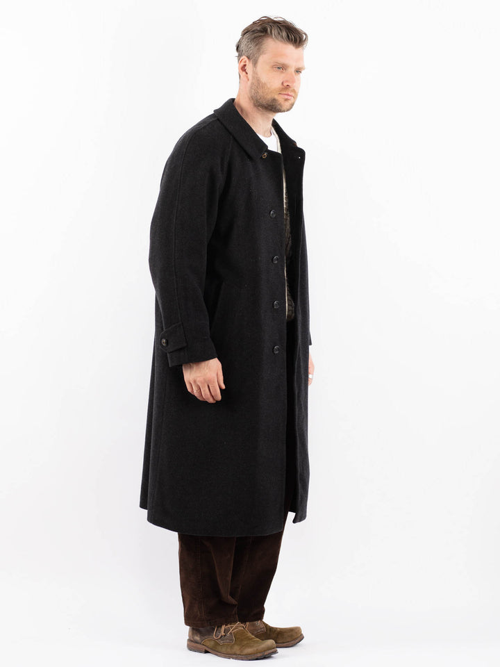 Vintage 90's Men Wool Blend Coat in GrayZ1637
