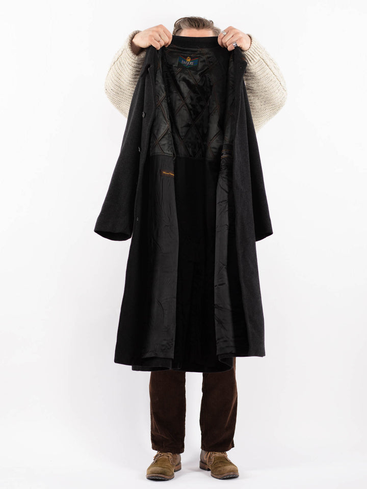 Vintage 90's Men Wool Blend Coat in GrayZ1637