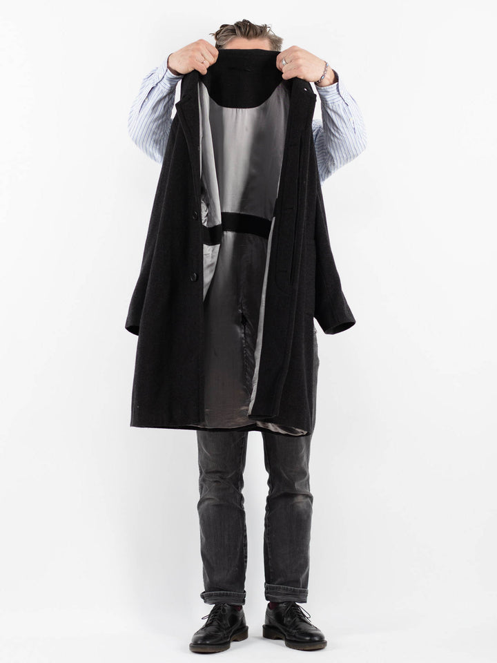 Vintage 90's Men Wool Blend Coat in GrayZ1765