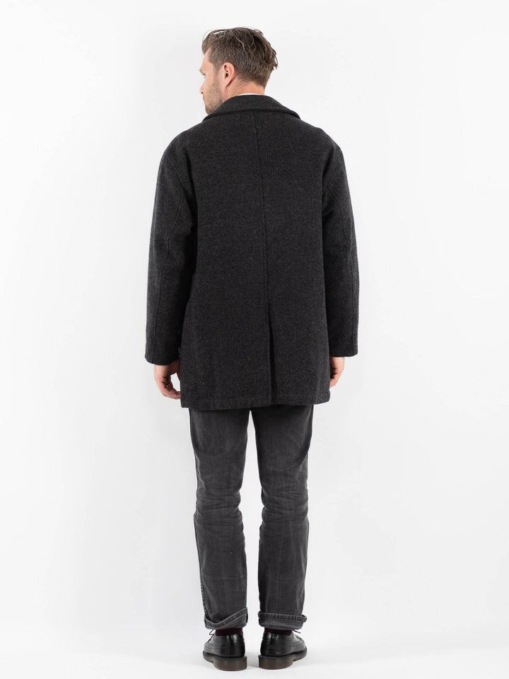 Vintage 90's Men Wool Blend Coat in GrayZ1766