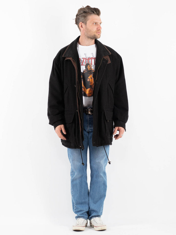 Vintage 90's Men Wool Blend Jacket in GrayZ1770