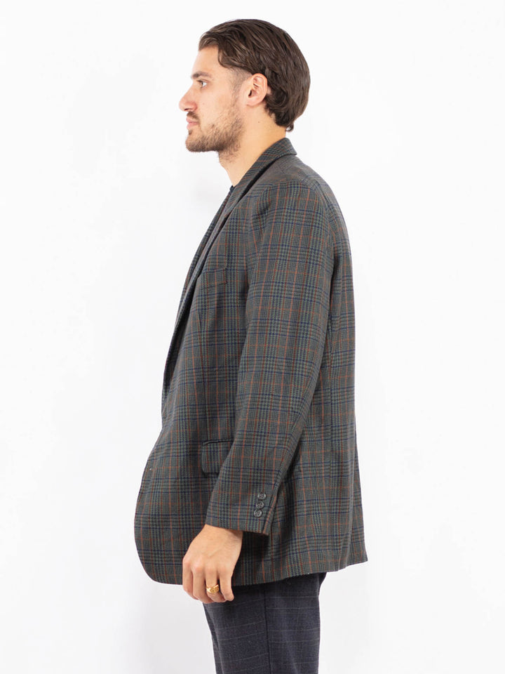 Vintage 90's Men Wool Blazer Jacket in MultiZ2423