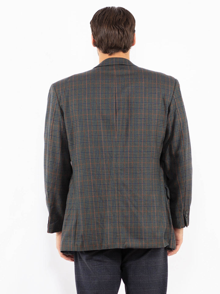 Vintage 90's Men Wool Blazer Jacket in MultiZ2423